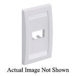 Panduit® Mini-Com® CFPE2WHY Executive Flat Vertical Faceplate, 1 Gang, 2 Ports, Mini-Com® Module, Flush Mount, ABS