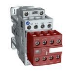 Allen-Bradley 100S-E16QJ23C Safety Contactor, IEC, 16 A, 24V DC Low Consumption, Fast Drop Out, 3 NO Poles, 0 NO 1 NC Auxiliary Contacts, 2 NO 2 NC Safety Auxiliary Contacts, Screw Terminals