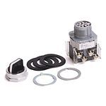 Allen-Bradley 800T-J4KU7 800T PB, 30mm Selector Switch, 3 Position Selector Switch, KU7 Cam, No Guards on Terminals, Std Knob Spring Return >, White Insert, Device with Packaging