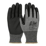 PIP® G-Tek® PolyKor® 555/L Touchscreen Cut-Resistant Gloves, L, Nitrile Coating, Nitrile/PolyKor®, Continuous Knit Cuff, Resists: Abrasion, Cut, Puncture and Tear, ANSI Cut-Resistance Level: A5, Paired Hand