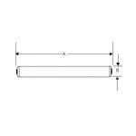 Sylvania F72T12/D/HO/25189 High Output Fluorescent Lamp, 85 W Wattage, Recessed Double Contact Lamp Base, Linear Fluorescent Lamp, 5550 Lumens, 76 CRI, 6500 K Color Temperature, 72 in L