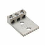 BURNDY® K3A2U2 K3A-U Dual Rated Universal Terminal Lug, 14 to 2 AWG Copper/Stranded Aluminum Conductor, 5/16 in Stud, 3 Bolt Holes, Aluminum