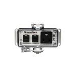 GracePort P-R2#2-F3R0 PANEL INTERFACE CONNECTOR WITH QTY 2 RJ45, PMH, UL TYPE 4, SIMPLEX OUTLET, NO CB