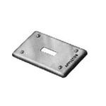 Appleton® FSK-1TS-C Cast Device Box Cover With Stainless Steel Screw, 4-9/16 in L x 2-13/16 in W, Toggle Switch/Tumbler Cover, Malleable Iron