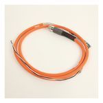 Rockwell Automation SpeedTEC Cable, Motor Power With Brake Wires, SpeedTec DIN Connector, Drive-end, Flying-lead, 16 AWG, Standard (Non-Flex), 2 Meters