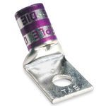 Color-Keyed® 54110UFB 1-Hole Compression Lug, 2/0 AWG Copper Conductor, Die Code: 45, 3/8 in Stud, Copper