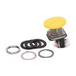 Rockwell Automation 800T-D9JA Non-Illuminated Pushbutton, 30.5 mm, 1NO-1NC Contact Configuration, Jumbo Mushroom Head Operator, Yellow