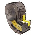 Brady® IDXpert™ LabXpert™ XC-1000-595-YL-BK Printer Label, 30 ft H x 1 in W, Black on Yellow Legend/Background, B-595 Vinyl