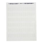Brady® LAT-22-361-5 Lase Printable Label, 1-1/2 in L x 1/2 in W, Legend: Blank, White/Translucent Legend/Background, Polyester