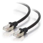 Quiktron® C2G® 28705 Snagless STP Plenum Ethernet Network Patch Cable, Category: Cat 5e, 24 AWG Stranded Copper Conductor, RJ45 Male Connector, 75 ft Cord Length