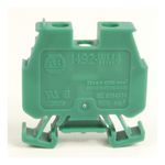Rockwell Automation 1492-W IEC Terminal Block, One-Circuit Mini Feed-Through Block, 4 mm (# 22 AWG - # 10 AWG) or 2.5 mm (# 22 AWG - # 12 AWG), Standard Feedthrough, Green,
