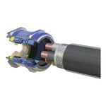 OLFLEX® SKINTOP® 53112680 MS-M Brush Strain Relief Cable Gland, M63x1.5 Thread, 34 to 45 mm Diameter Cable, 0.591 in Thread Length, Brass