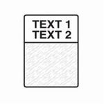 Brady® M-116-427 M Series Self-Laminating Printer Label, 1-1/2 in L x 1-1/2 in W, B-427 Vinyl, Black on White/Clear