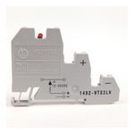 Rockwell Automation 1492-W IEC Terminal Block, Three-Circuit Sensor Block, 2.5 mm (# 24 AWG - # 12 AWG), Red LED for NPN devices (10...50V), Gray (Standard),