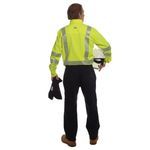 VIZABLE® FR SHRTV3C32XRG High Visibility Regular Work Shirt, 2XL, Fluorescent Yellow, Westex® DH, 33-3/8 in L