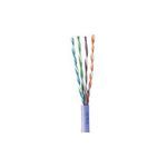 Hitachi® 39419-YL2 Type CMP Cat 5e UTP Plenum Cable, 300 VAC, (4-Pair) 24 AWG Bare Copper Conductor, 1000 ft L