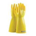 Novax® 170-00-14/8 Insulating Electrical Safety Gloves, SZ 8, Natural Rubber, Yellow, 14 in L, ASTM Class: Class 00, 500 VAC/750 VDC Max Use Voltage