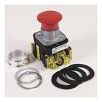 Rockwell Automation 800TC-FXT6A5S Non-Illuminated Self-Monitoring Twist/Key Release Switch, 30.5 mm, 2NCLB Contact Configuration, Push-Pull/Twist-to-Release Operator, Red