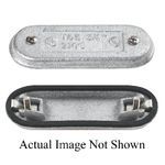 T&B® Industrial Fitting 370F Oval Conduit Body Cover, 1 in Hub, For Use With: Form 7 EMT Conduit, Iron