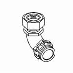 Bridgeport® 270-DC2 Compression Connector, 1/2 in Trade, Die Cast Zinc