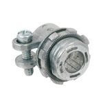 Bridgeport® 403-DC2 Squeeze Connector, 3/8 in Trade, For Use With: 12/3 to 10/3 Steel/Aluminum MC Cable, Die Cast Zinc, Ball Burnished/Mirror Smooth
