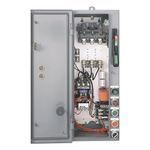 Allen-Bradley 512-BJB-3-5R-6P-24R Combination Starter Disconnect, Size 1, 120V 60 Hz, NEMA 3R/4/12 Metal No Reset, Fusible, 30 A Class R, XFMR, w/2 Pri & 1 Sec Fuse, HAND-OFF-AUTO SSW, PUSH-TO-TEST Pilot Lights, 440/480 VAC - 50/60Hz, 80. VA