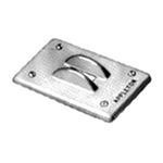 Appleton® FSK-1TSG-C Cast Device Box Cover With Stainless Steel Screw, 4-9/16 in L x 2-13/16 in W, Toggle Switch Cover, Malleable Iron
