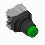 Allen-Bradley 800H-PRBD16GD1 800H PB, 30mm Momentary Push Button, Dual Input, 120V AC 50/60 Hz, Diode Dual Input Incandescent, GRN, Extended Head, Diode Dual In, Extended Head without Guard, No Guards on Terminals, 1 NO Std Contact, 1 NO Std Contact