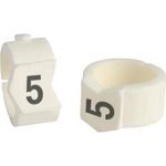 Brady® SCN36-5 Clip Sleeve™ Pre-Printed Wire Marking Sleeve, 0.362 to 0.413 in Wire, Nylon, 5 Legend