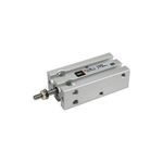 SMC® CDU10-50D CU Cylinder, 10 mm Cylinder Bore, 50 mm L Stroke, Double Acting Cylinder Action, Through Hole Mounting
