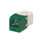 Panduit® CJ688TGGR TX6™ PLUS 8-Position 8-Wire RJ45 Universal TG Style UTP Jack Module, Cat 6/Mini-Com® Module, 1 Ports