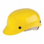 North® BC86020000 Front Brim Bump Cap, Universal, Yellow, HDPE, 4-Point Pinlock Suspension