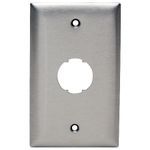 Bryant Electric iSTATION™ HISF11 High Impact Faceplate, 1 Gang, Stainless Steel, Silver