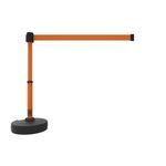 Banner Stakes PL4103 PLUS Barrier Set, Blank Orange Banner, Includes: 1 PLUS Stanchion, 1 PLUS Base, 1 PLUS Banner Head, Belt Length 15 ft, Suitable for Indoor/Outdoor Use