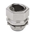 Calbrite™ S60500FCS0 Flexible Straight Liquidtight Connector, 1/2 in Trade, For Use With Bare, PVC and Clear Coated Flex Conduits, 316 Stainless Steel
