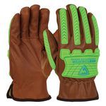 PIP® KS993KOAB/3XL Goat Driver Cut Resistant Gloves, 3XL, Aqua Armor/Oil Armor Coating, Goat Grain Leather, Slip-On Cuff, Resists: Abrasion, Cut, Dirt, Oil, Puncture and Water, ANSI Cut-Resistance Level: A4, ANSI Puncture-Resistance Level: 5