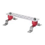 Panduit® StructuredGround™ GB4B0612TPI-1 Telecommunication Grounding Busbar, 12 in Bar Length, 4 in Bar Width, 1/4 in Bar Height, 600 VAC