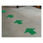 Brady® BradyGlo™ 93275 Arrow Shaped Non-Reflective Floor Marking Tape, 3 in L x 3 in W, Glow, B-324 Polyester