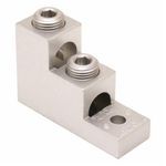 BURNDY® K11A30U K11A-U Dual Rated Universal Terminal Lug, 6 AWG to 300 kcmil Aluminum/Stranded Copper Conductor, 5/16 in Stud, 2 Bolt Holes, Aluminum