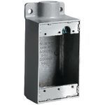 Killark® FS-2 Type FS Dead End Shallow Cast Device Box, Copper-Free Aluminum, 18 cu-in Capacity, 1 Gang, 1 Outlet, 2 in H x 2-7/8 in W Dimensions