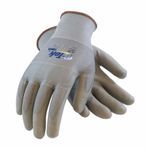 G-Tek® Touch 33-GT125-M General Purpose Gloves, Coated Glove, Seamless Style, M, Polyurethane Palm, Polyurethane, Gray, Knit Wrist Cuff, Polyurethane Coating, Resists: Abrasion, Cut, Puncture and Tear, Polyester Lining