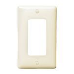 PREMISE WIRING NP26LA Standard Wallplate, 1 Gang, 4.63 in H x 2.88 in W, Nylon, Light Almond