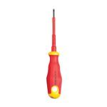 Jonard Tools® INS-475 Screwdriver, Cabinet Slotted Point, 1/8 in Point, Steel Shank, 6 in OAL, TPE Handle, Black Oxide