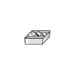 Kennametal® Top Notch™ 4045412 Profiling Insert, NPR Insert, 1305 Insert, Parallelogram Shape, Manufacturer's Grade: KCU10