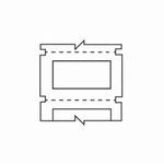 Brady® B30EP-173-593-SL Rectangular Raised Panel Label, 2 in W, Silver Legend/Background, B-593 Polyester