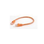 Quiktron® 570-140-010 Value Series 4-Twisted Pair Booted Snagless Patch Cord, Category: Cat 5e, 24 AWG Stranded Copper Conductor, RJ45 Connector, 10 ft Cord Length, Orange