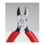 Jonard Tools® DIABVNOTCH Crushing Slitting Diagonal Cutting Plier, W-Notch Jaw, 3/4 in L x 1/2 in W x 11/32 in THK Jaw