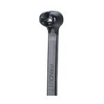 Panduit® Dome-Top® Barb-Ty® BT1.5I-C0 BT Series Intermediate Cable Tie, 6.1 in L x 0.14 in W x 0.04 in THK, Nylon 6.6, Black