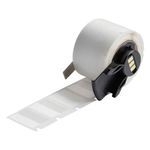 Brady® BMP® 61 BMP® 71 TLS 2200® TLS-PC Link™ PTL-96-427 Rectangular Self-Laminating Wire and Cable Label, 1 in W, White/Translucent Legend/Background, B-427 Vinyl