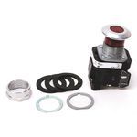 Allen-Bradley 800TC-FXPH16RA5 800T PB, 30mm Push Pull Device, No Twist Release, 120V AC 50/60 Hz, 2 Pos., Std Mushroom Cap, No Legend on Cap, Red, Transformer Type, 1 NCLB Std Contact, LED Lamp, 1 NCLB Std Contact